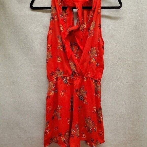 As U Wish Red Romper in Size S - Picture 2 of 4